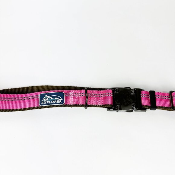Coastal Pet K9 Explorer Reflective Adjustable Dog Collar Sz L Large Pink Rosebud - Picture 4 of 12